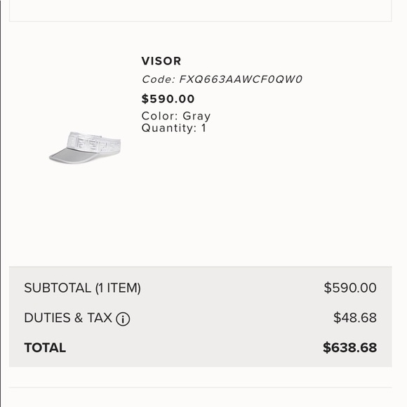 Fendi Print Leather Visor - Nicki Minaj x Fendi main image 4
